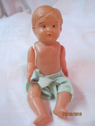 Vintage Boy Doll Movable Arms & Legs Soft Plastic