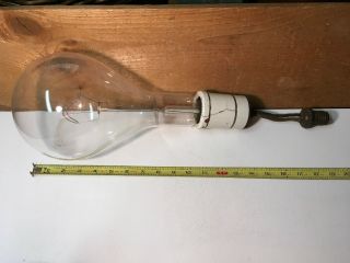 Vintage Huge Westinghouse 1000 Watt Incandescent Light Bulb,  Usa Ceramic Socket