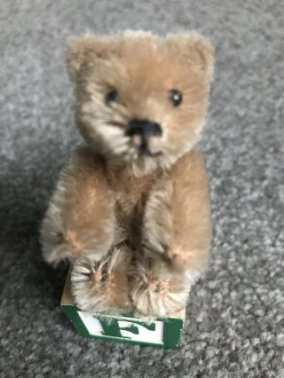 Vintage Miniature Schuco Mohair Teddy Bear 2.  75 " Fully Jointed