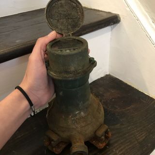 Antique Trident Brass Water Meter Neptune Meter Steampunk Industrial Rustic