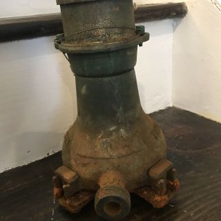 Antique Trident Brass Water Meter Neptune Meter Steampunk Industrial Rustic 4