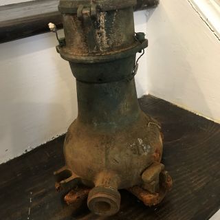 Antique Trident Brass Water Meter Neptune Meter Steampunk Industrial Rustic 6