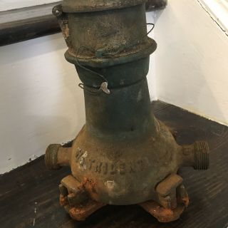 Antique Trident Brass Water Meter Neptune Meter Steampunk Industrial Rustic 7
