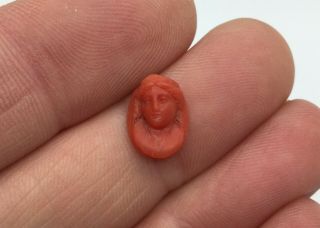 ANTIQUE VICTORIAN CARVED ITALIAN CORAL CAMEO - RING - EARRINGS - BRACELET REPAIR 7