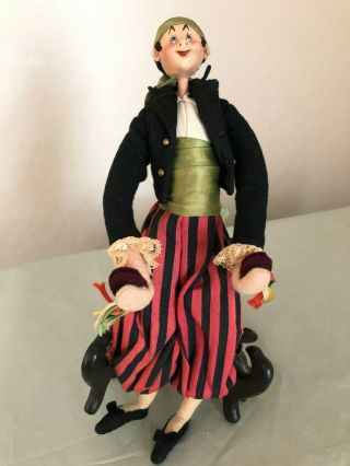 Vintage Klumpe Roldan Gypsy Flamenco Dancer Male Doll 10 " Made In Spain