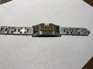 Vintage/antique Metal Watch Band/bracelet - Us Military - Engraved On Inside