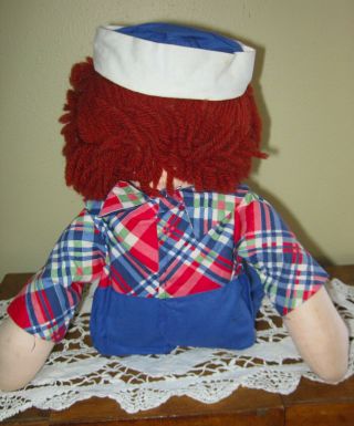 Georgene Averhill Vintage 1940 ' s Raggedy Ann and Andy dolls black outlined noses 2
