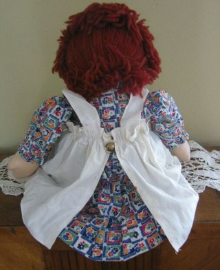Georgene Averhill Vintage 1940 ' s Raggedy Ann and Andy dolls black outlined noses 4
