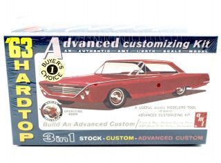 1963 Ford Galaxie 500 Xl Sports Hardtop Amt 1:25 6003 3 In 1 Model Kit