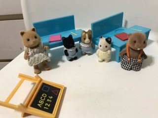 Sylvanian Families Vintage Water Beavers Family 1980s (4) Calico Critters