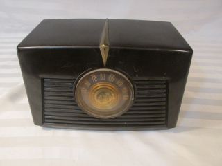 Antique 1948 Rca Victor Tube Radio Am Retro Display Parts Repair Bakelite 8x541