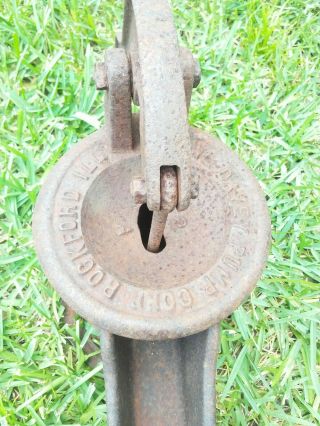 Antique Water Well Pump Cast Iron WL Davey Pump Corp Rockford Il/2A Decoration 5