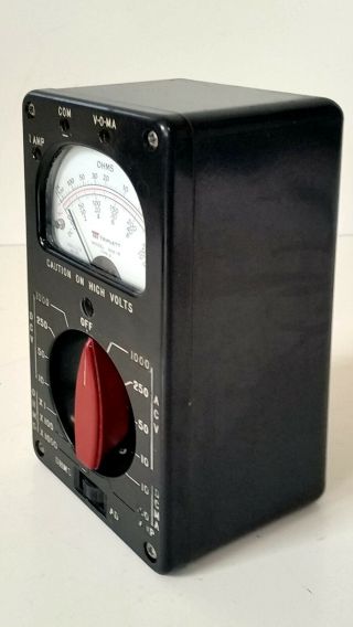 Collectible Vintage Analog VOM Voltage Ohm Meter Multi - Meter Triplett 666 - R 2