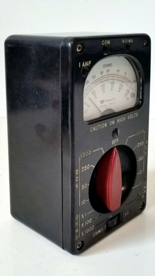 Collectible Vintage Analog VOM Voltage Ohm Meter Multi - Meter Triplett 666 - R 3