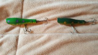 Vintage Montpelier Bait Co.  Hootenanna X 2 Frog & Spotted Minnow