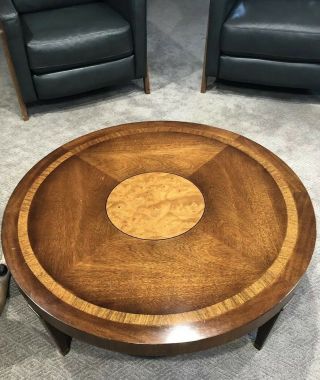 Lane Altavista Furniture Mid Century Modern Coffee Table Round 38” Stunning 7