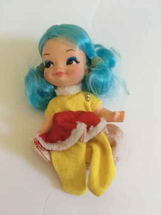 Vintage 1969 Ice Puppet Finger Ding Doll Puppet Sally Ice Skater