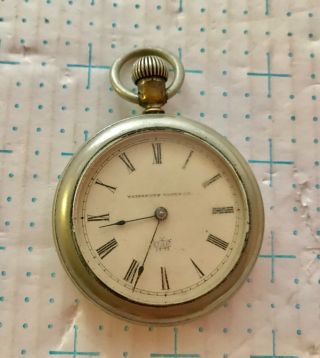 Antique Waterbury Pocket Watch Patented Series F 1884 - Not Running