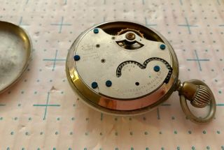 Antique Waterbury Pocket Watch Patented Series F 1884 - Not Running 5