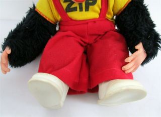 Vintage Zip Zippy Monkey Plush Stuffed Toy Rushton Toy Co. 3