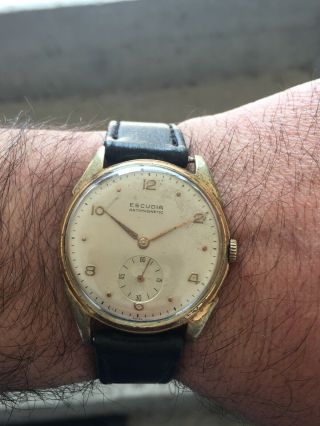 Vintage Escudia Antimagnetin 17 Rubis Watch Orologio Montre Uhren