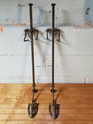 Antique Brass Equestrian Horse Riding Boot Tree Stretchers