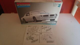 Monogram 1970 Pontiac Trans Am model kit 2