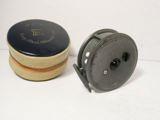 Vintage Hardy Viscount 150 Salmon Fly Fishing Reel & Soft Pouch