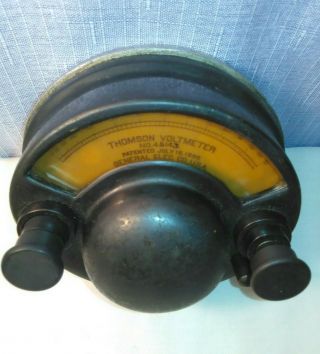 Antique Thomson Voltmeter Patented 1895 45143 General Electric Co.