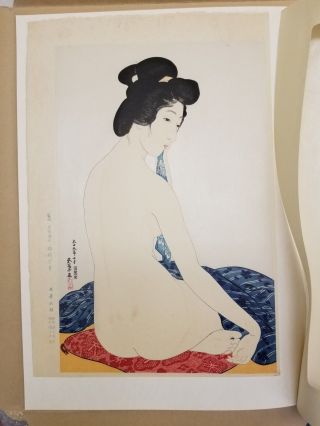 Hashiguchi Goyo Japanese Woodblock Print Woman After The Bath (2)