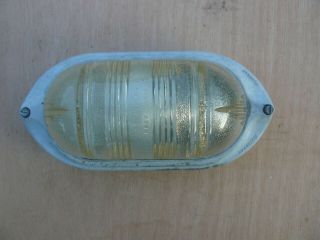 Vintage Retro Industrial Aluminium Bulkhead Lamp Light By Coughtrie Of Glasgow