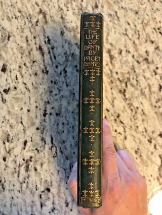1902 Antique History Book " The Life Of Dante "