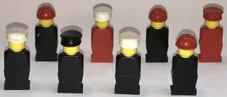 Vintage Lego First Generation Minifigs 8 Complete Mini Figures