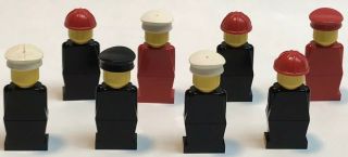 VINTAGE LEGO First Generation Minifigs 8 Complete Mini Figures 2