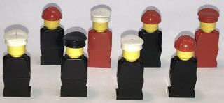 VINTAGE LEGO First Generation Minifigs 8 Complete Mini Figures 4