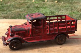 Antique Hubley Cast Iron Vehicle Truck Toy 7” Collectible