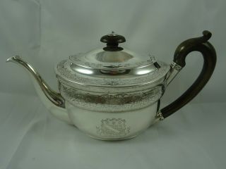 Vintage,  George Iii Solid Silver Tea Pot,  1803,  465gm