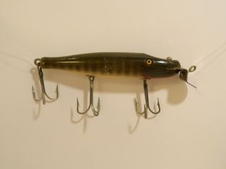 Vintage Creek Chub Pike Minnow Fishing Lure With Glass Eyes – 5” Long