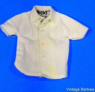 Ricky Doll Sunday Suit 1503 Shirt Htf Vintage 1960 
