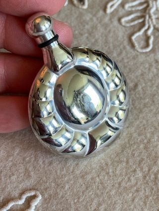 Vintage Miniature Silver Perfume Bottle,  Sweet