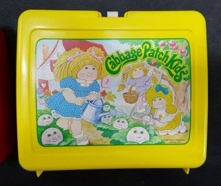 Vintage 1983 Cabbage Patch Kids Lunch Box With Thermos Ships