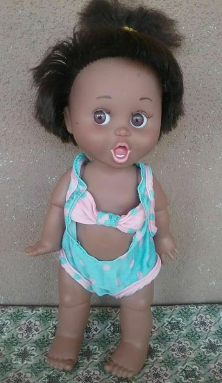 Vintage Baby Face Galoob Doll So Surprised Suzy Big Eyes Poses 1990 2 Aa