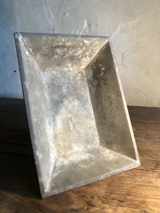 Antique French Rustic Zinc Lined Wood Planter Jardiniere C1900