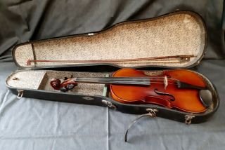 Antique Full Size German Violin Model Stradivari 80 Years Old