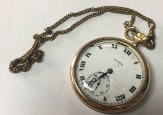 Antique “illinois” Grade 404 Model 3 1916 12s 17j Pocket Watch - Not