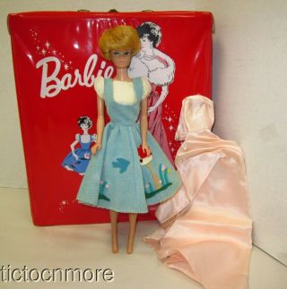Vintage Barbie Bubblecut Doll Blonde,  Friday Nite Enchanted Evening,  Case