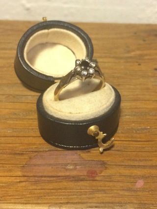 Vintage,  Antique Silver Gilt Ring And Box