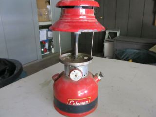 Vintage Coleman 200a Camping Lantern Red No Globe/glass Missing Parts?