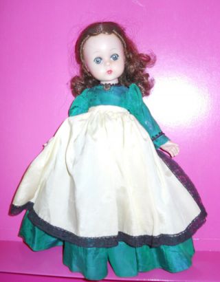 Vintage Madame Alexander Lissy Marme 12 " Doll In Green