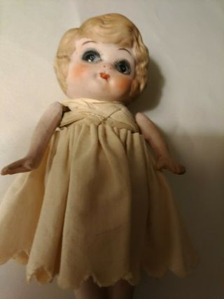 Vintage porcelain kewpie baby doll made in Japan 5 1/2 